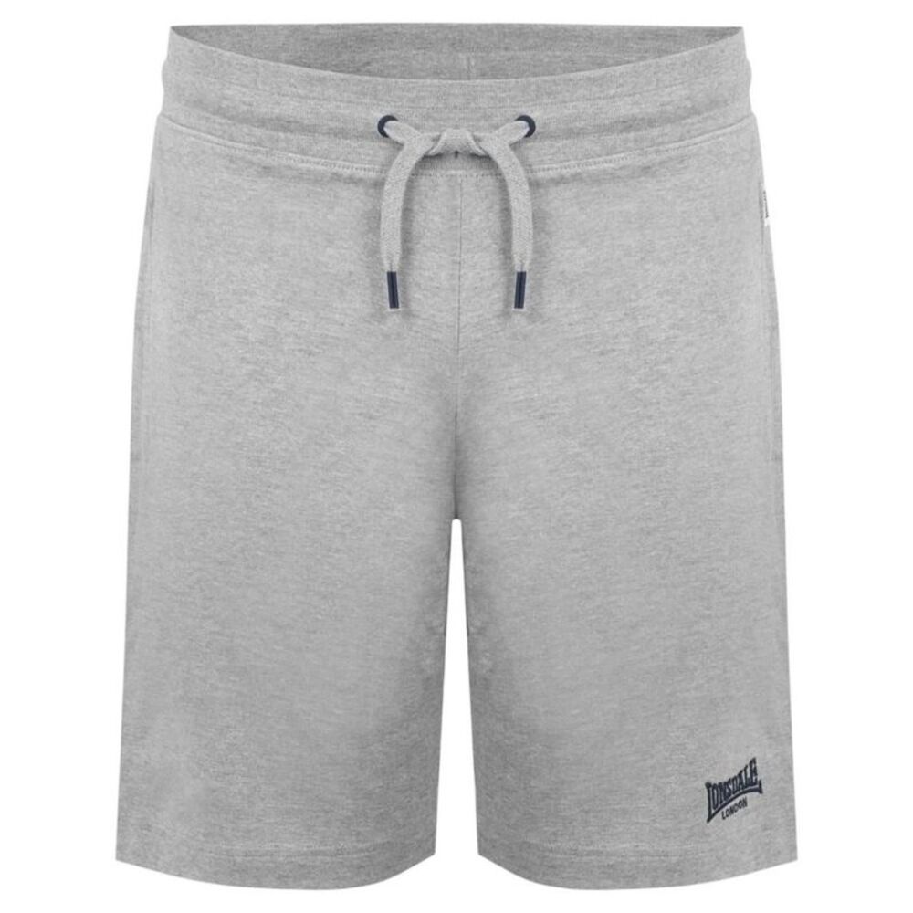 Lonsdale Mens Jersey Lounge Shorts / Light Heather Marl